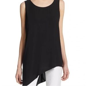 Eileen Fisher
Women's Black Asymmetrical Tank Top Tunic Size Petite Small